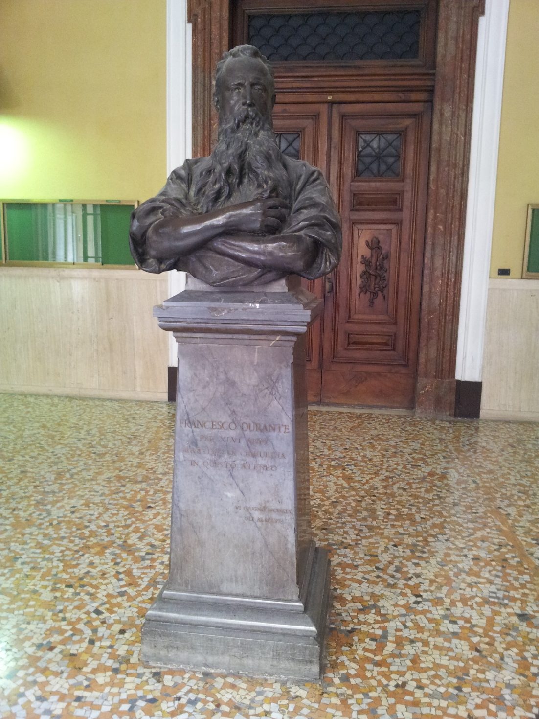 Francesco Durante's monument, Policlinico Umberto I, Rome - 01.jpg